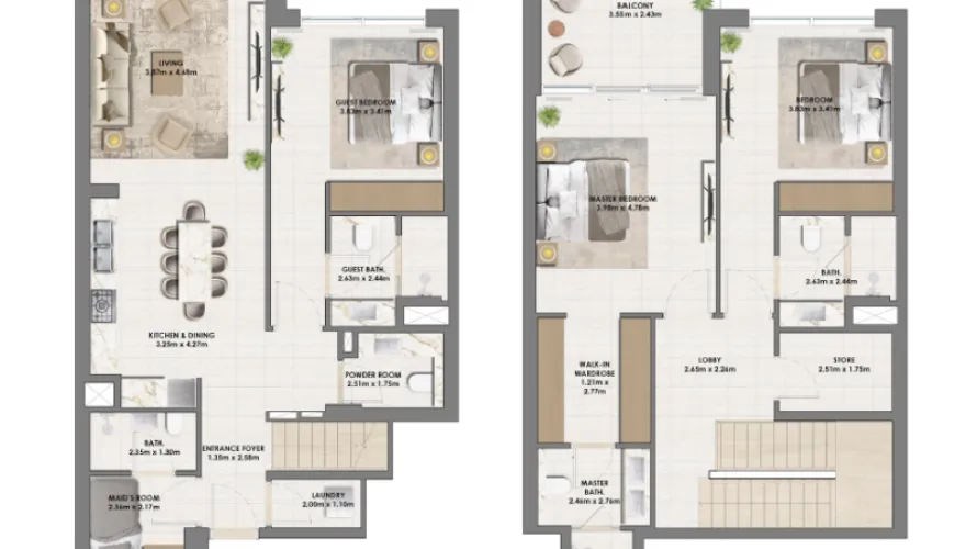 Apartamento de 1 dormitorio en Dubai Hills Estate, UAE No. 1201 № 7