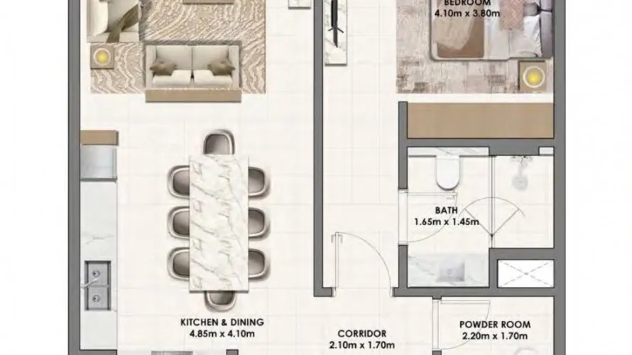 Apartamento de 3 dormitorios en Parkwood Dubai Hills Estate, UAE No. 304