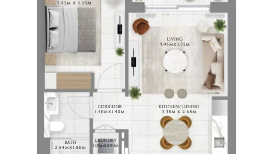 Apartamento de 1 dormitorio en Dubai Hills Estate, UAE No. 1202 № 3