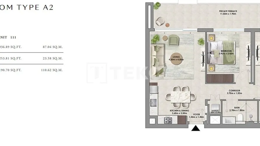 Apartamento de 3 dormitorios en Dubai Hills Estate, UAE No. 1097 № 13