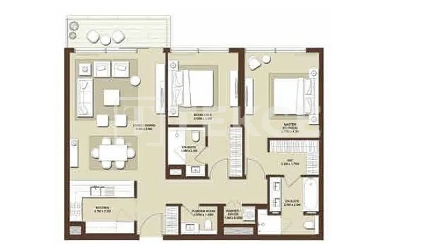 Apartamento de 3 dormitorios en Dubai Hills Estate, UAE No. 1042 № 25