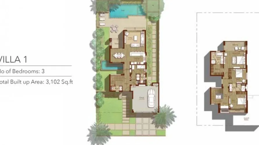 Villa de 3 dormitorios en Dubai Hills Estate, UAE No. 89 № 3