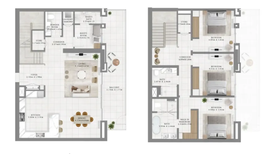 Apartamento de 1 dormitorio en Dubai Hills Estate, UAE No. 1202 № 6