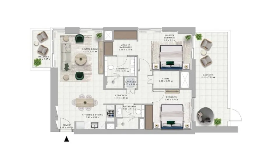 Apartamento de 1 dormitorio en Dubai Hills Estate, UAE No. 1393 № 10