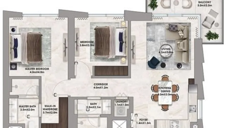Apartamento de 1 dormitorio en Dubai Hills Estate, UAE No. 1394 № 13