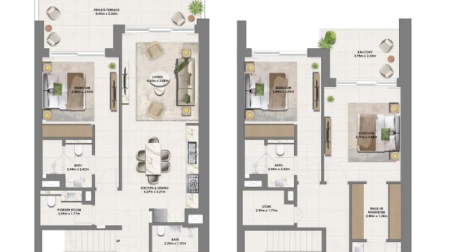 Appartement de 1 chambre à Dubai Hills Estate, UAE No. 1193 № 4