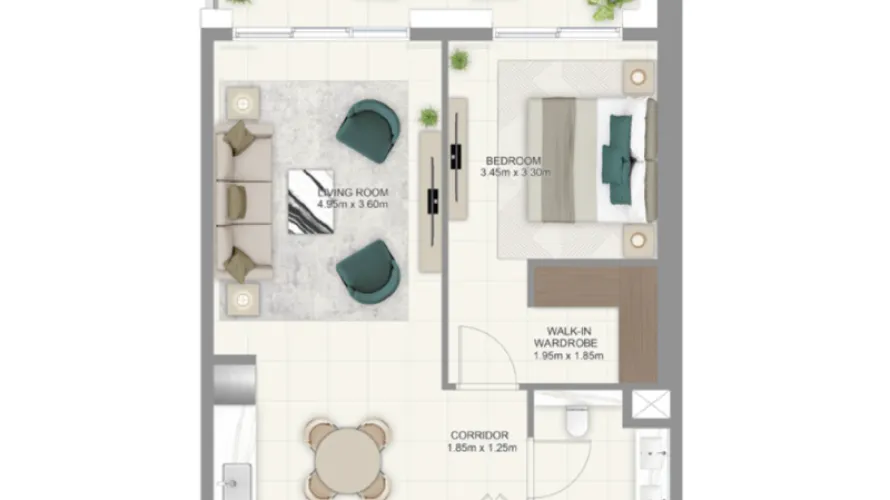 Appartement de 1 chambre à Dubai Hills Estate, UAE No. 1190 № 2