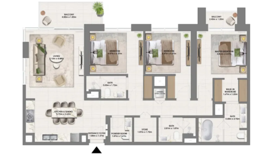 Appartement de 1 chambre à Dubai Hills Estate, UAE No. 1193 № 3