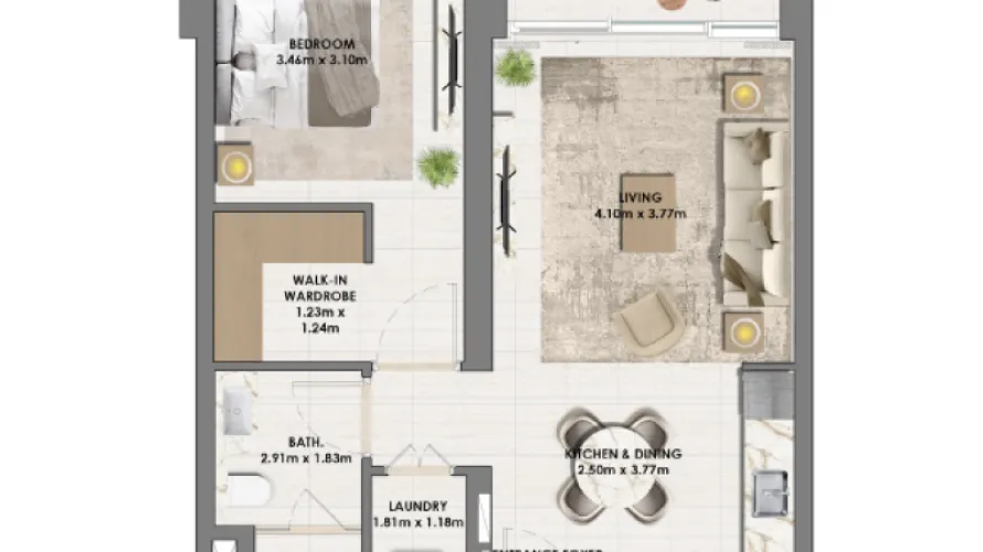 Appartement de 1 chambre à Dubai Hills Estate, UAE No. 1201 № 3