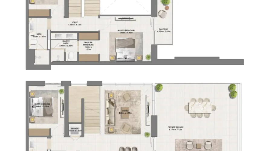 Appartement de 1 chambre à Dubai Hills Estate, UAE No. 1201 № 6