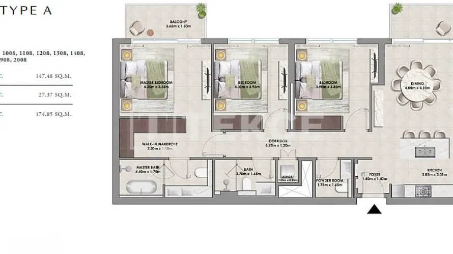 Appartement de 3 chambres à Dubai Hills Estate, UAE No. 1097 № 14