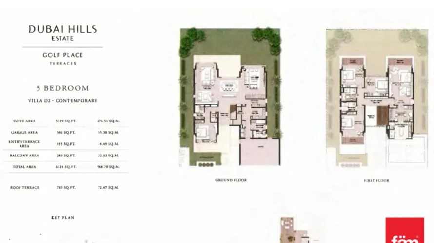 Villa de 5 chambres à Dubai Hills Estate, UAE No. 1267 № 28