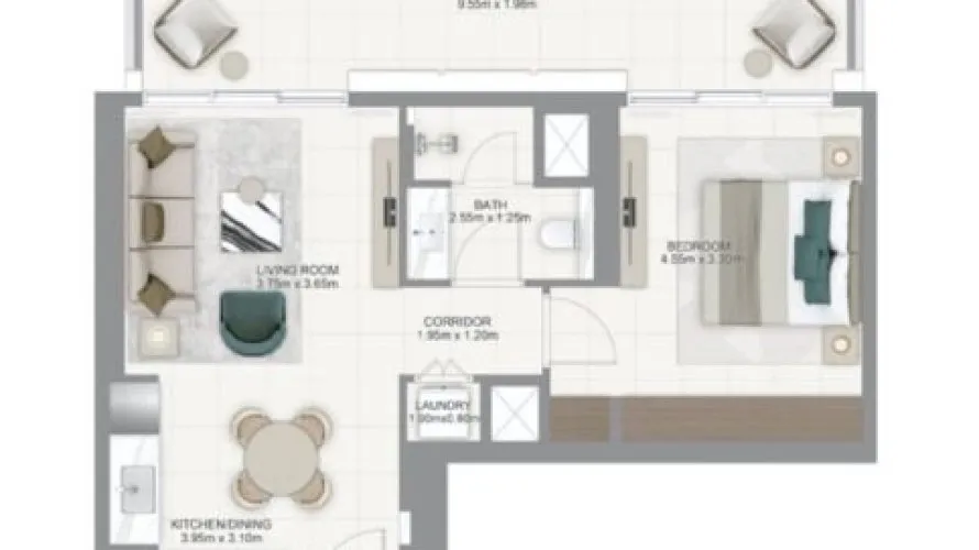 Appartement de 1 chambre à Dubai Hills Estate, UAE No. 1396 № 10