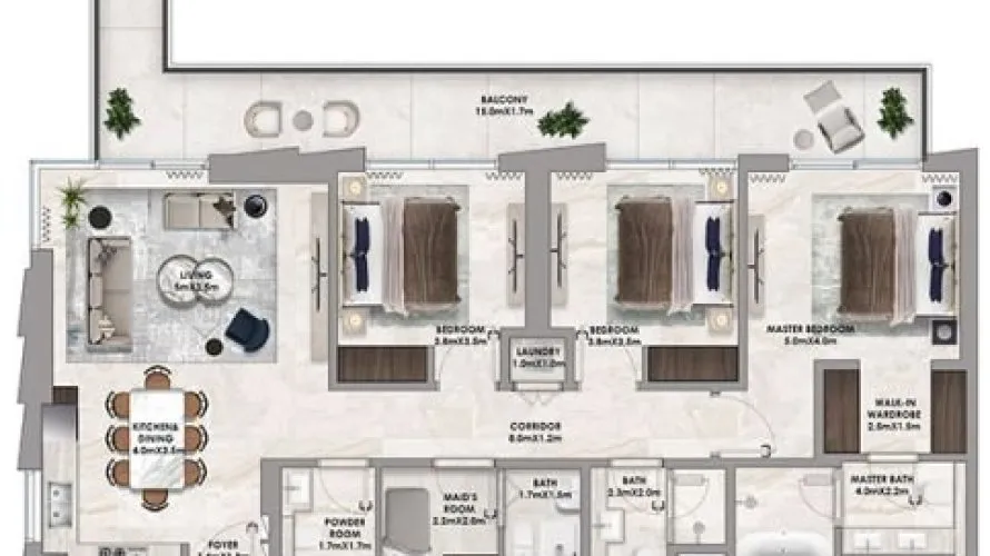 Appartement de 1 chambre à Dubai Hills Estate, UAE No. 1394 № 14