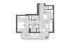 1 chambre Appartement plan d'étage «1BR», Hyde Residences