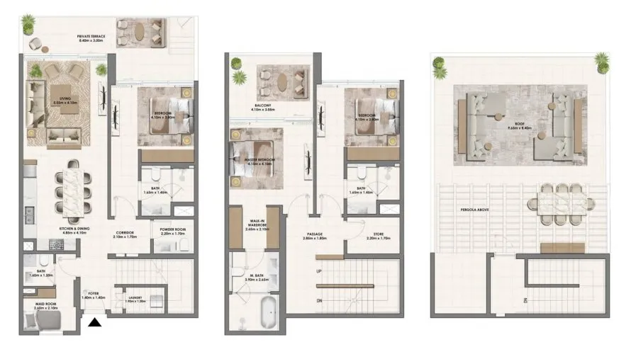 Квартира с 1 спальней в Дубай Хилс Эстейт, Дубай, ОАЭ №1390 № 4