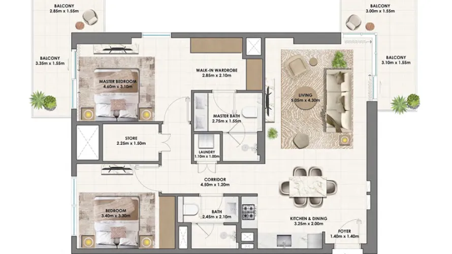 1 bedroom apartment for sale , Dubai Hills Estate, Dubai, UAE No. 1195 № 2