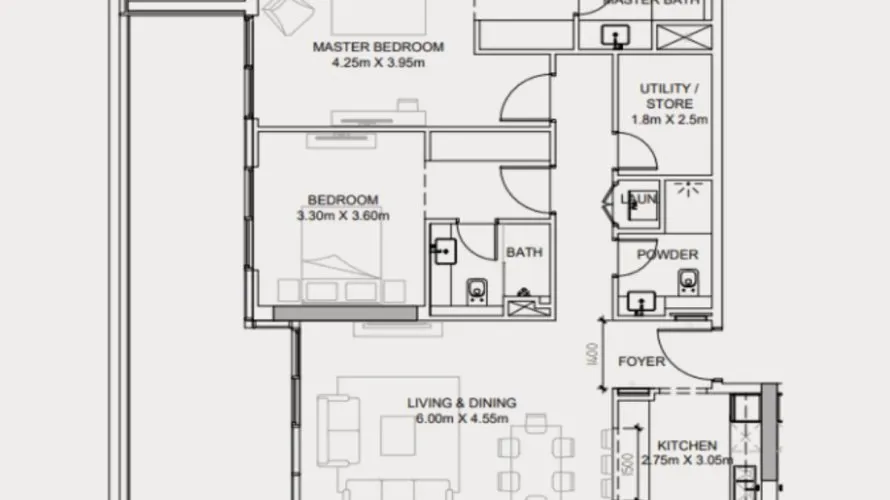 2 bedrooms apartment for sale , Dubai Hills Estate, Dubai, UAE No. 305 № 7