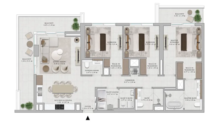 1 bedroom apartment for sale , Dubai Hills Estate, Dubai, UAE No. 1184 № 3