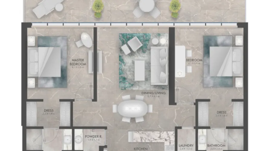 1 bedroom apartment for sale , Dubai Hills Estate, Dubai, UAE No. 1186 № 7