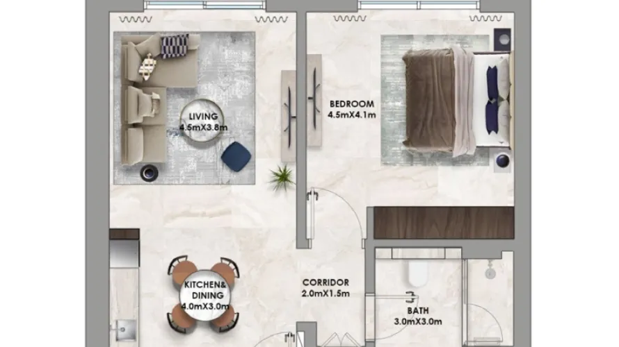 1 bedroom apartment for sale , Dubai Hills Estate, Dubai, UAE No. 1187 № 2