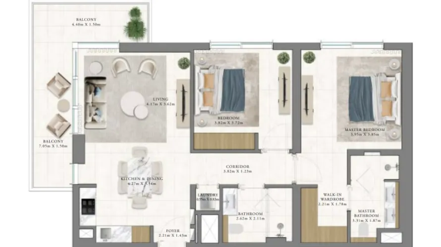 1 bedroom apartment for sale , Dubai Hills Estate, Dubai, UAE No. 1188 № 2