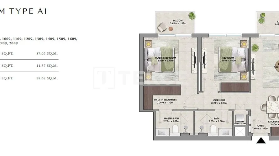 3 bedrooms apartment for sale , Dubai Hills Estate, Dubai, UAE No. 1097 № 12