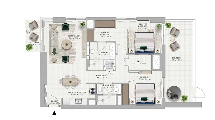 3 bedrooms apartment for sale , Dubai Hills Estate, Dubai, UAE No. 282 № 6