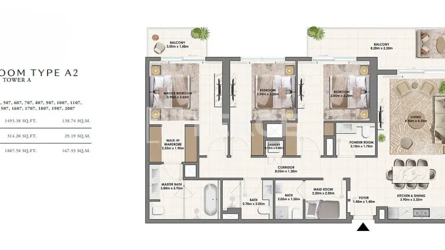 3 bedrooms apartment for sale , Dubai Hills Estate, Dubai, UAE No. 1114 № 11
