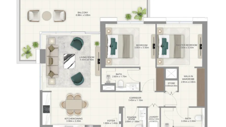 1 bedroom apartment for sale , Dubai Hills Estate, Dubai, UAE No. 1190 № 3