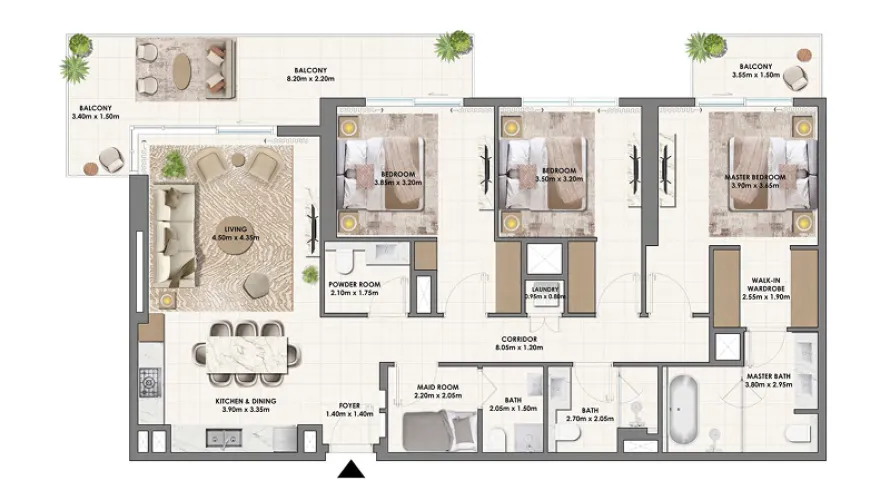 1 bedroom apartment for sale , Dubai Hills Estate, Dubai, UAE No. 1195 № 3