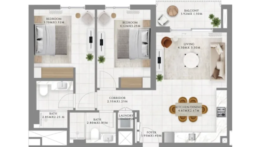 1 bedroom apartment for sale , Dubai Hills Estate, Dubai, UAE No. 1202 № 4