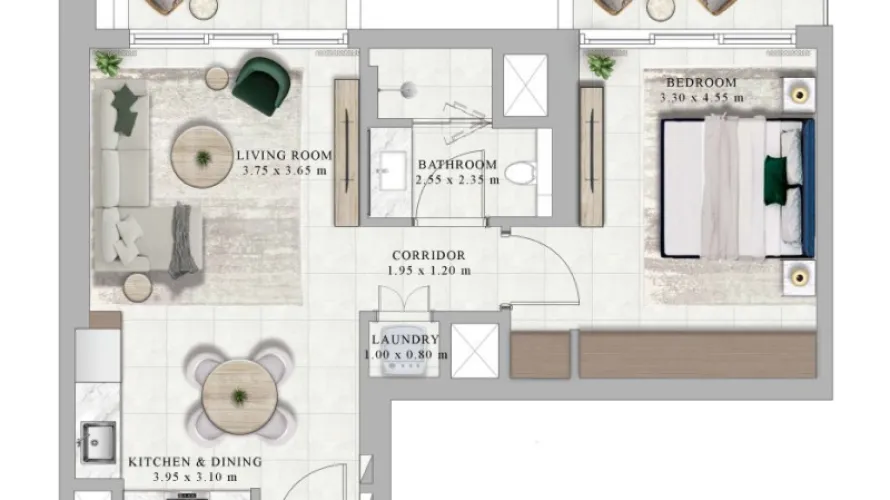 1 bedroom apartment for sale , Dubai Hills Estate, Dubai, UAE No. 1197 № 2