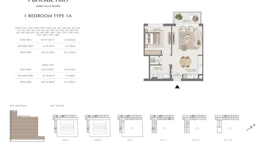 2 bedrooms apartment for sale, Dubai Hills Estate, Dubai, UAE No. 1403 № 6